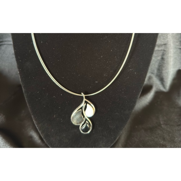 Lia Sophia Jewelry - Vintage Lia Sophia Necklace, Double Silver Tone Wire, Stylish